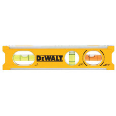 Уровень DeWALT BILLET TORPEDO, алюминиевый, 165 мм, 3 капсулы, магнитный (DWHT42525-0)