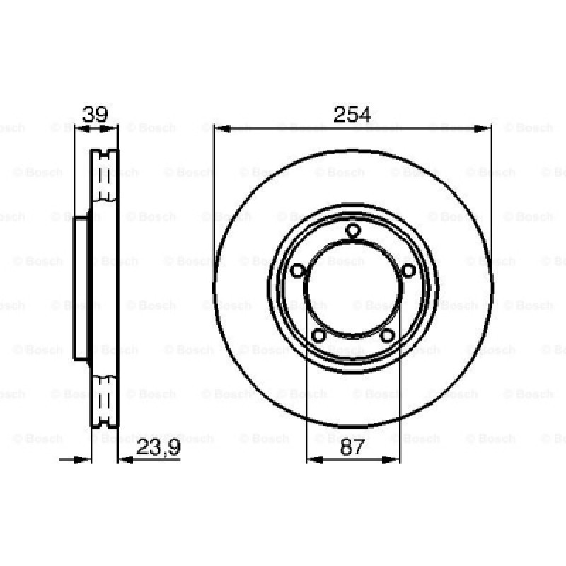 2шт, Тормозной диск Bosch 0 986 478 714