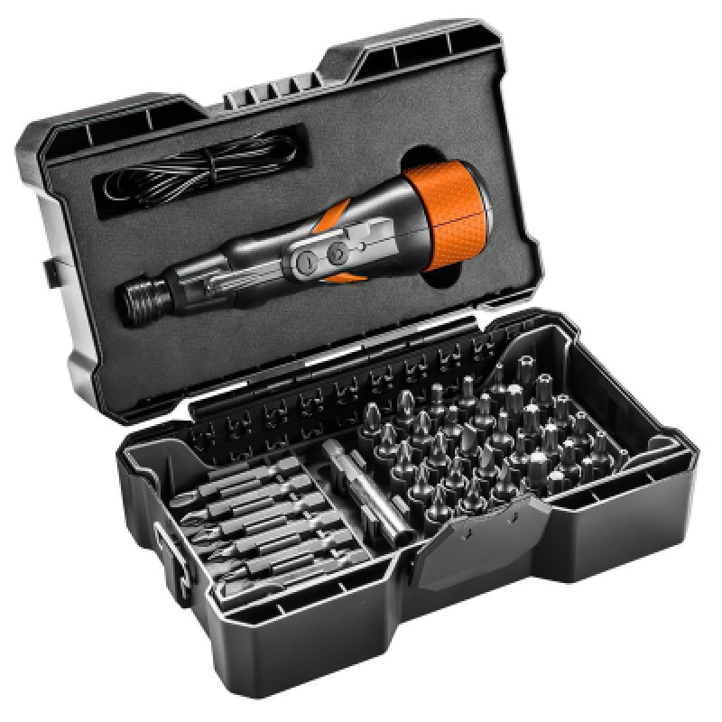 Отвертка аккумуляторная Neo Tools аккумуляторная, micro-USB, 3.6В, Li-Ion, 280 об/м (04-200)