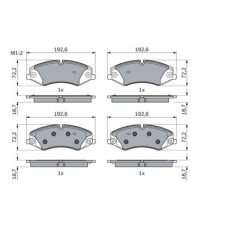 Тормозные колодки Bosch 0 986 494 980