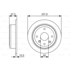 2шт, Тормозной диск Bosch 0 986 479 S08