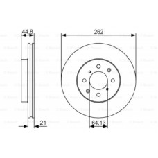 2шт, Гальмівний диск Bosch 0 986 479 R80