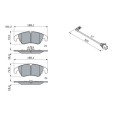 Тормозные колодки Bosch 0 986 494 259