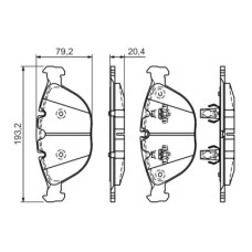Тормозные колодки Bosch 0 986 494 217
