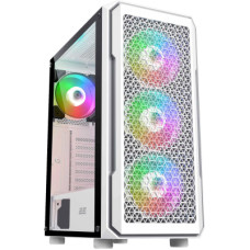Корпус 2E Gaming Hexagon G338W, без БЖ, 2xUSB 3.0, 1xUSB Type-C, 1x120mm, 3x120mm ARGB, TG Side Panel, AT (2E-G338W)