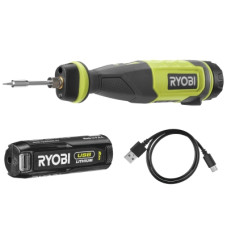 Паяльник електричний Ryobi RSI4-120G акумуляторний, USB, Lithium 4V 2Ah, 460°С, підсвічування (5133006146)