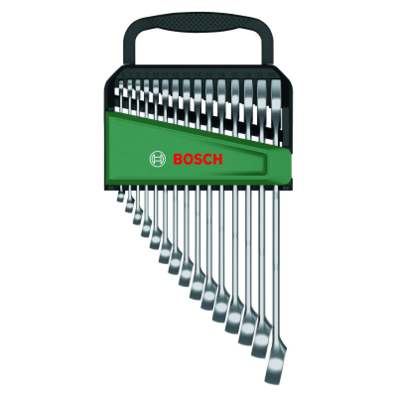 Ключ Bosch гаечный, набор 15шт, комбинированный, 6-21мм, CrV (1.600.A02.Z9E)