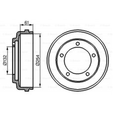 Тормозной барабан Bosch 0 986 477 048