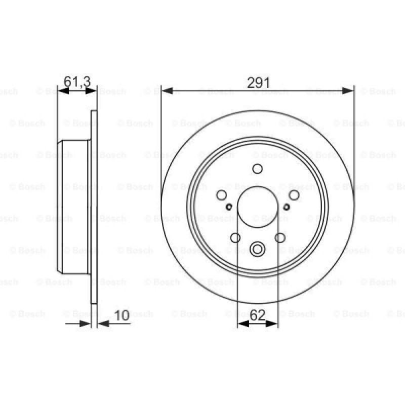 2шт, Тормозной диск Bosch 0 986 479 657