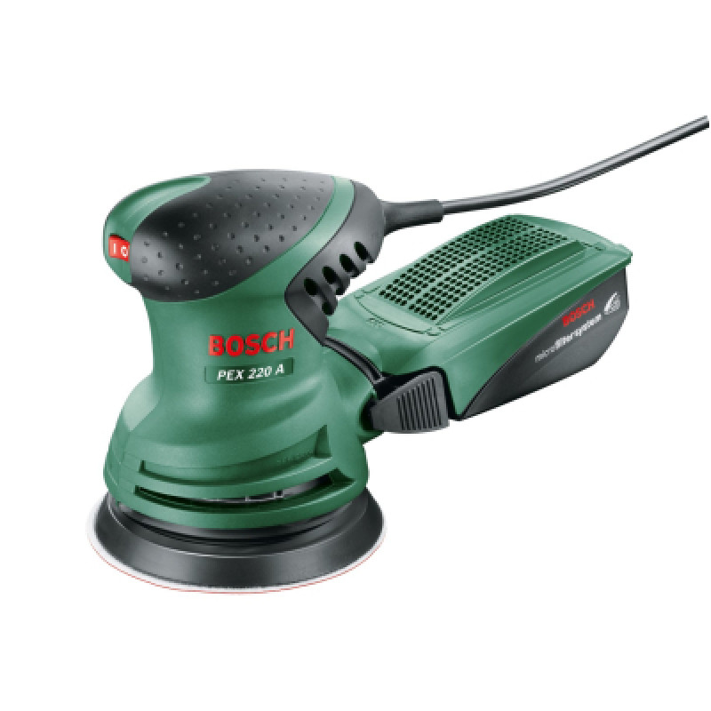 Шлифовальная машина Bosch PEX 220 A 200W, 125мм 24000об/мин, 1.2кг (0.603.378.000)
