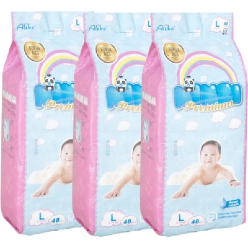 Подгузники Mimzi L 9-14 кг 48 шт. х 3 пачки (MPL3) (4820209800302)