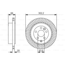 2шт, Гальмівний диск Bosch 0 986 479 U44