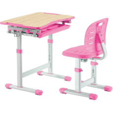 Парта со стулом FunDesk Piccolino III Pink-w