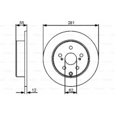 2шт, Гальмівний диск Bosch 0 986 479 419