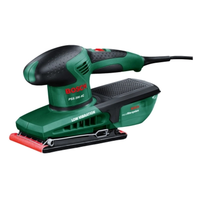 Шлифовальная машина Bosch PSS 200 AC 200Вт, платформа 93x230, 24000 цв/мин, 1.6кг (0.603.340.100)