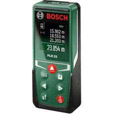 Далекомір Bosch PLR 25, 0052500м 2мм, 2AАAх1.5V, 0.090кг (0.603.672.521)