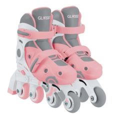 Роликовые коньки Globber 2в1 пастельно-рожеві р.26-29, до 20кг, 3+ (780-210)