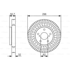 2шт, Тормозной диск Bosch 0 986 479 T37