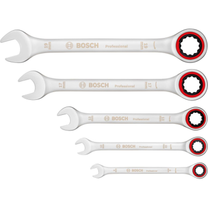 Ключ Bosch комбинированный, набор 5шт, 8,10,13,17,19мм (1.600.A02.Z3D)