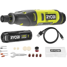 Гравер Ryobi аккумуляторный RRT4-120GA15 4В, 1х2Ah, 15 аксессуаров, 0.23кг (5133005634)