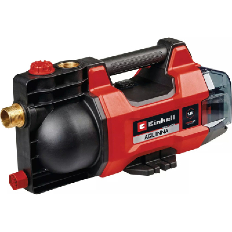 Садовый насос Einhell аккумуляторный AQUINNA 18/28, PXC, 2800 л/ч, 18V, 2.5бар (без АКБ и ЗУ) (4180440)