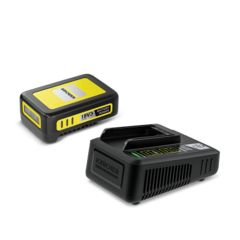 Набор аккумулятор + зарядное устройство Karcher 18 V 2.5 Ah, набор с быстрозарядным ЗУ (2.445-062.0)