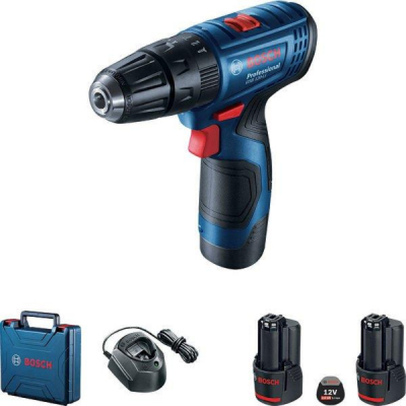 Шуруповерт Bosch GSB 120-Li аккумуляторный, 2*2.0Аh (0.601.9G8.100)