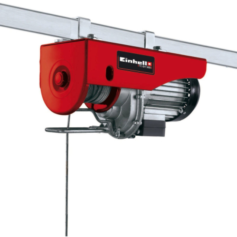 Лебедка Einhell тельфер TC-EH 500, 1000Вт до 500кг, трос 12м. (2255140)