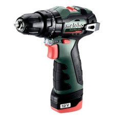 Шуруповерт Metabo PowerMaxx SB BL 12В, 2х2Ah, 20·38Нм, 0-400·0-1500об/хв (601784500)