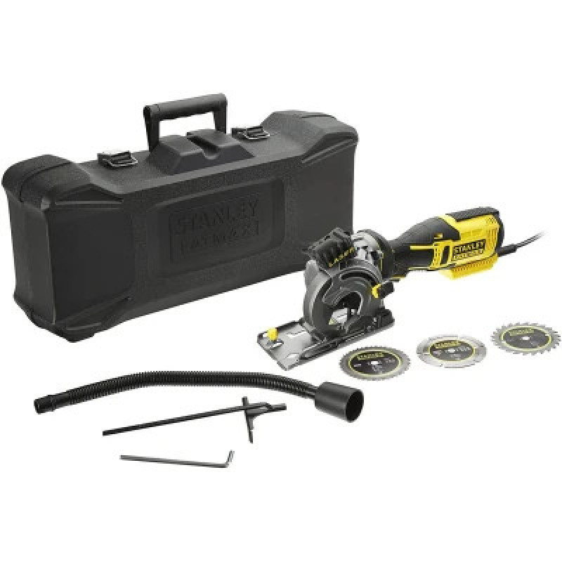Дисковая пила Stanley FatMax, 650 Вт, 4500 об/мин, диск 89 мм, 2.1 кг, кейс (FME380K)