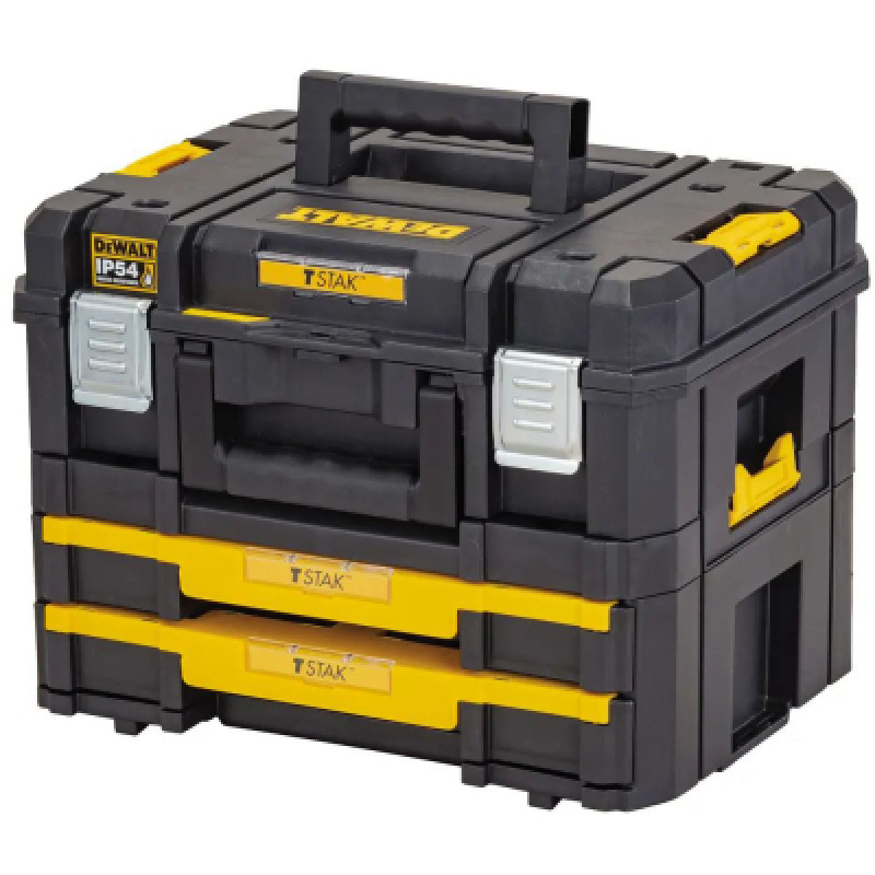 Ящик для инструментов DeWALT TSTAK 2.0 440х330х340 мм, с выдвижными секциями (DWST83395-1)
