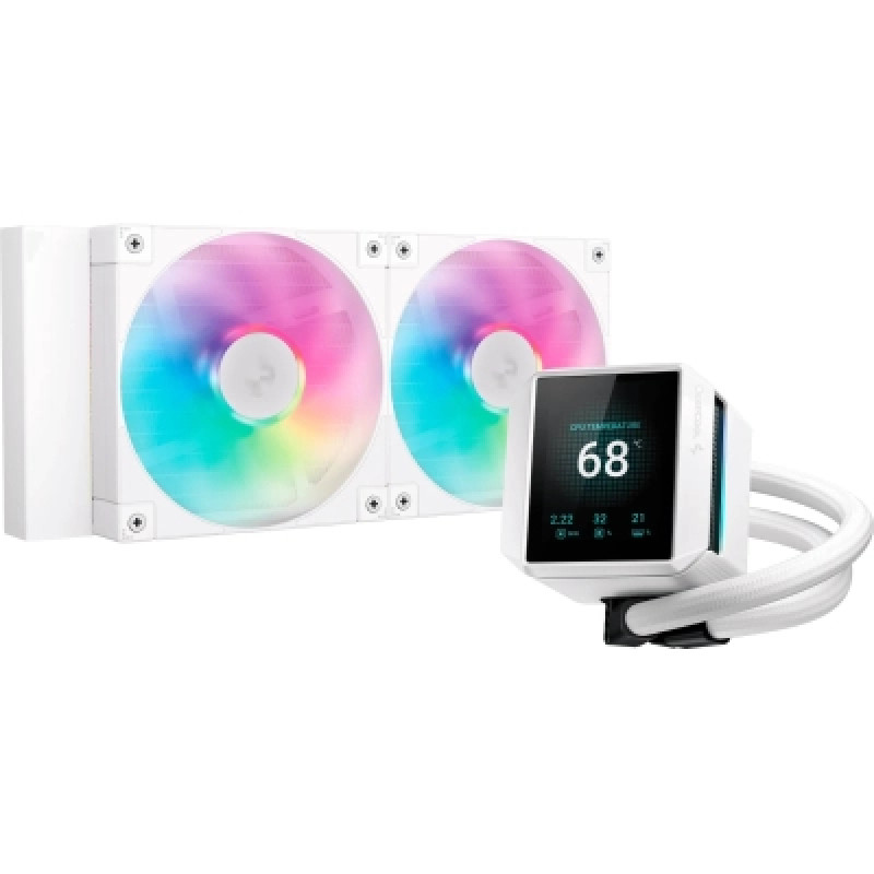 Система жидкостного охлаждения Deepcool Mystique 240 ARGB White (R-LX240-WHDSNMCP-G-1)