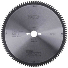Диск пильный DeWALT EXTREME WORKSHOP, 305 х 30 мм, 96 z, TCG, - 5 градусов, сверхчистый рез (DT4290)