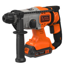 Перфоратор Black&Decker SDS-Plus,18 В, 2Ah, 1.2 Дж, 3 режими, сумка, 2.2 кг (BCD900D1S)