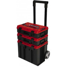 Ящик для инструментов Einhell E-Case Tower, 1 кейс S-F, 1 кейс S-F с вкладышем Grid Foam Set, 1 кейс L с колесами (4540015)