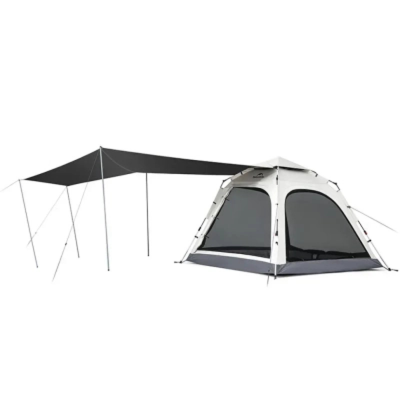 Палатка Naturehike чотиримісний із тентом автоматичний Ango CNK2550WS010, сірий (6975641888123)