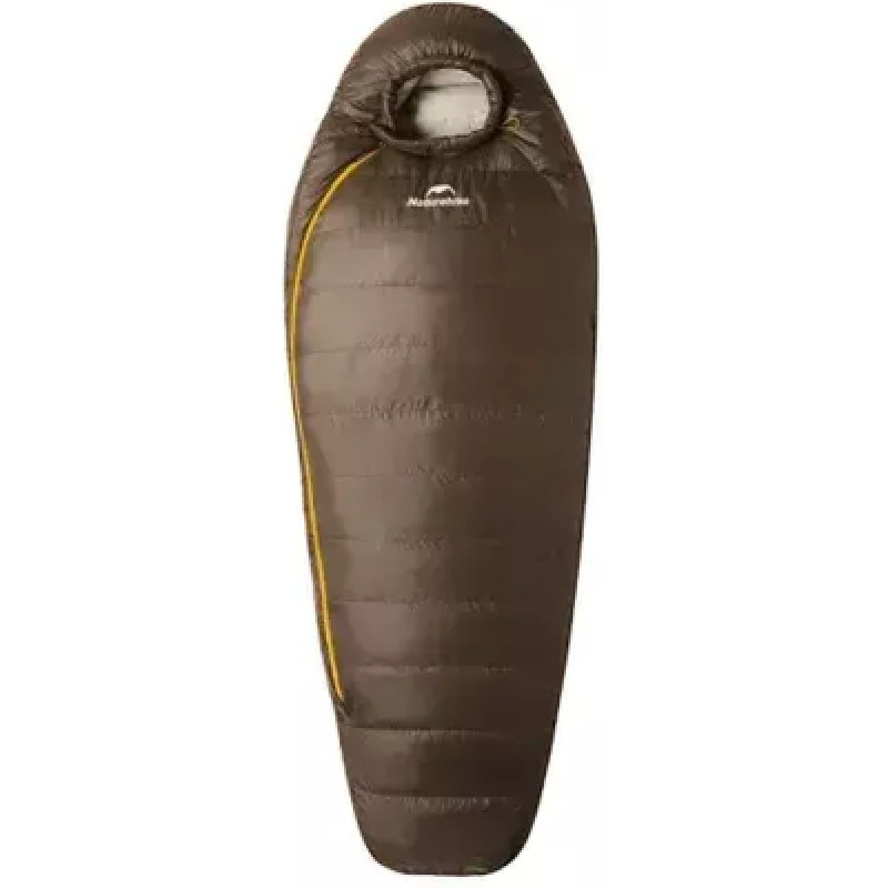 Спальный мешок Naturehike з натуральним пухом Snowbird CNK2550WS014, L, темно-коричневий 400 г (6927595784396)