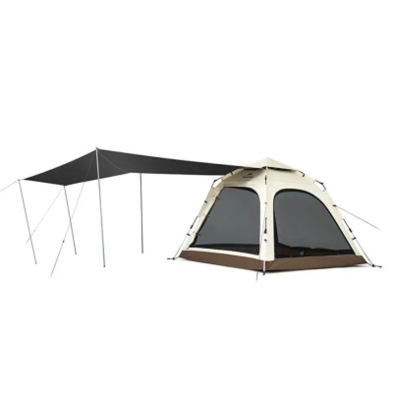 Палатка Naturehike тримісний автоматичний із тентом Ango CNK2550WS01 L, коричневий (6975641887799)