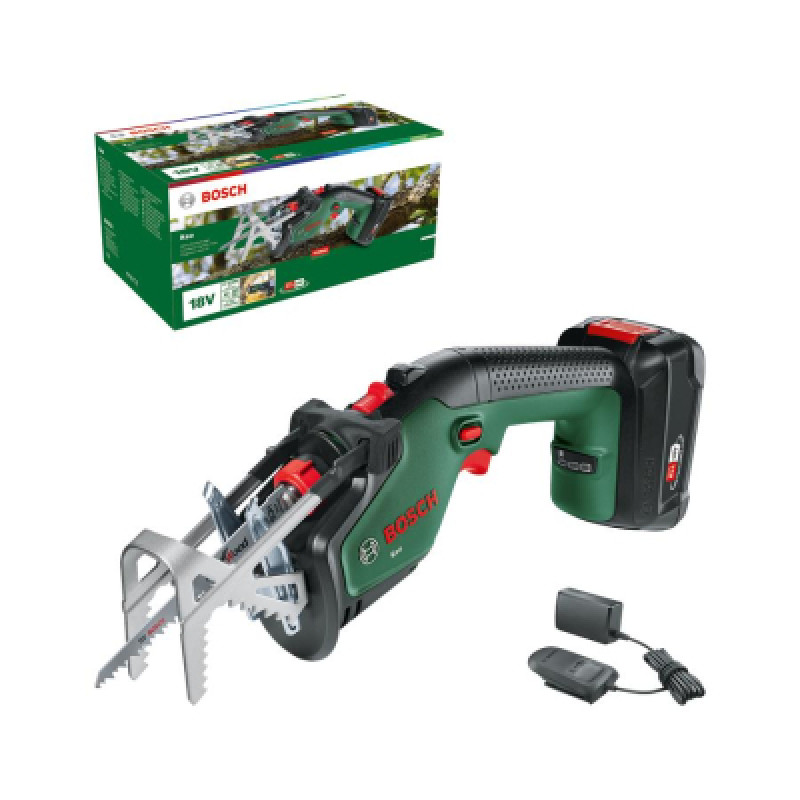 Сабельная пила Bosch KEO 18V, 2Ah, 80мм, ход 20мм (0.600.861.A00)