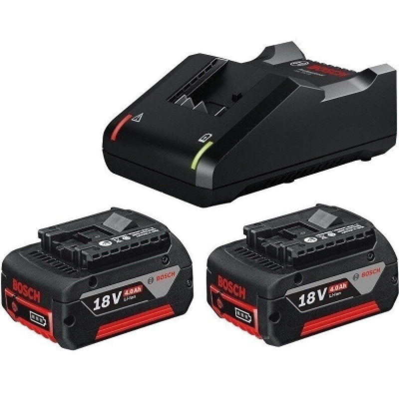Набор аккумулятор + зарядное устройство Bosch 2xGBA 18Вх4.0Ah + GAL 18V-40 (1.600.A01.9S0)