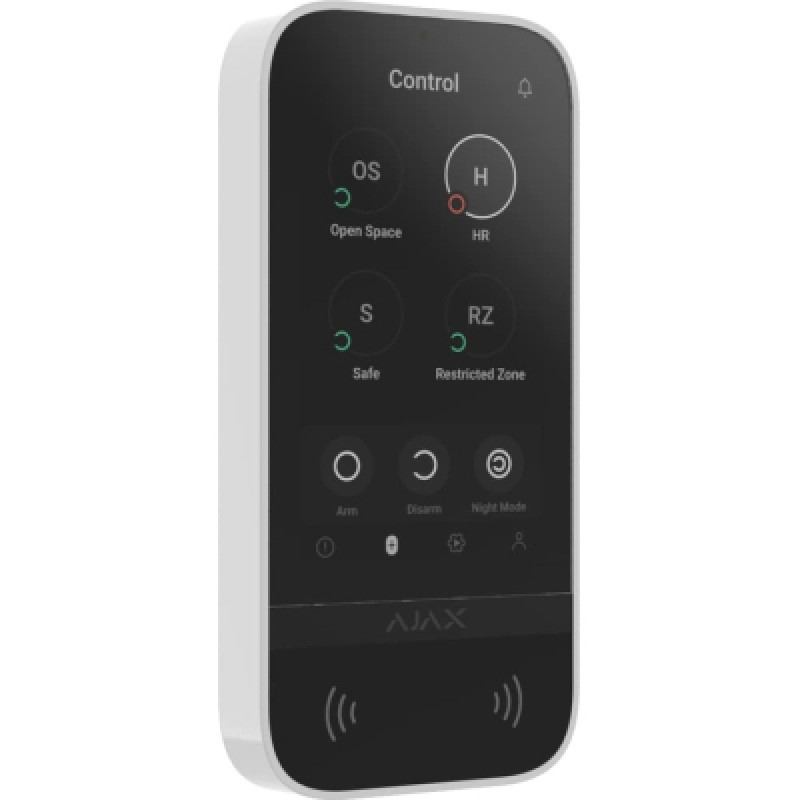 Клавиатура к охранной системе Ajax KeyPad TouchScreen white