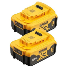 Акумулятор до електроінструменту DeWALT 18 В XR Li-lon 5Ah, 2 шт., 1.3 кг (DCB184P2)