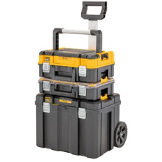 Ящик для інструментів DeWALT комплект TSTAK 2.0 ящик+органайзер+ящик-візок (DWST83411-1)