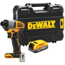 Шуруповерт DeWALT 18 В XR Li-lon PowerStack 1.7Ah, 192 Нм, кейс TSTAK (DCF840E1T)