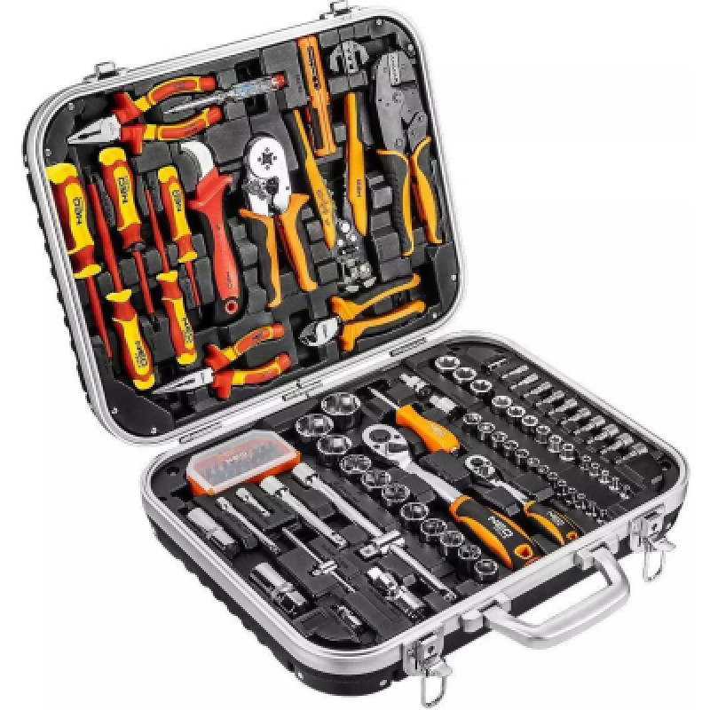 Набор инструментов Neo Tools діелектричних VDE 1000V, 108шт, CrV, кейс (01-310-1)