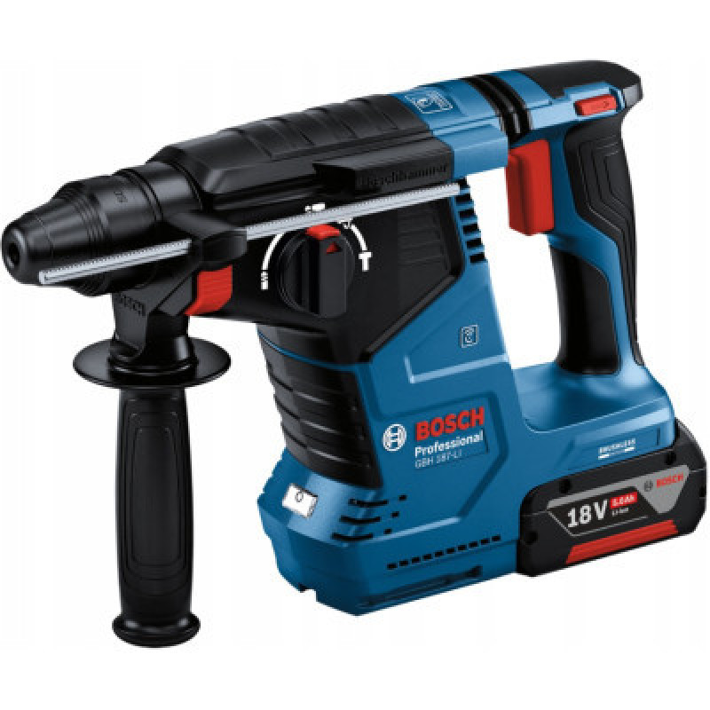 Перфоратор Bosch GBH 187-LI, патрон SDS-plus 24мм, 18В 1х5Ач, 2.4Дж, 3 режима, 980об/мин (0.611.923.022)