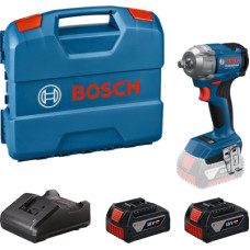 Гайковерт Bosch GDS 18V-350 18V, 2x4Ah, до 3400об/хв, 85/200/350Нм, квадрат 1/2", кейс 1.1кг (0.601.9M5.021)