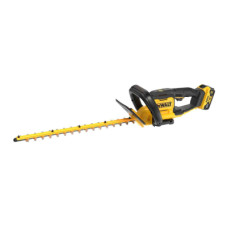 Кусторез DeWALT аккумуляторный, 18V, нож 55 см, до 25 мм, 5Ah (DCMHT564P1)