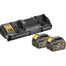 Зарядний пристрій для акумуляторів інструменту DeWALT 18 В, 54 В,4 А, 1.2 кг, 2 аккумулятора (DCB132T2)