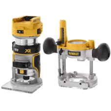 Фрезер DeWALT 18В XR Li-lon, бесщёточный, 16000-25500 об/мин, цанга 6-8 мм, (без АКБ и ЗУ) (DCW604N)